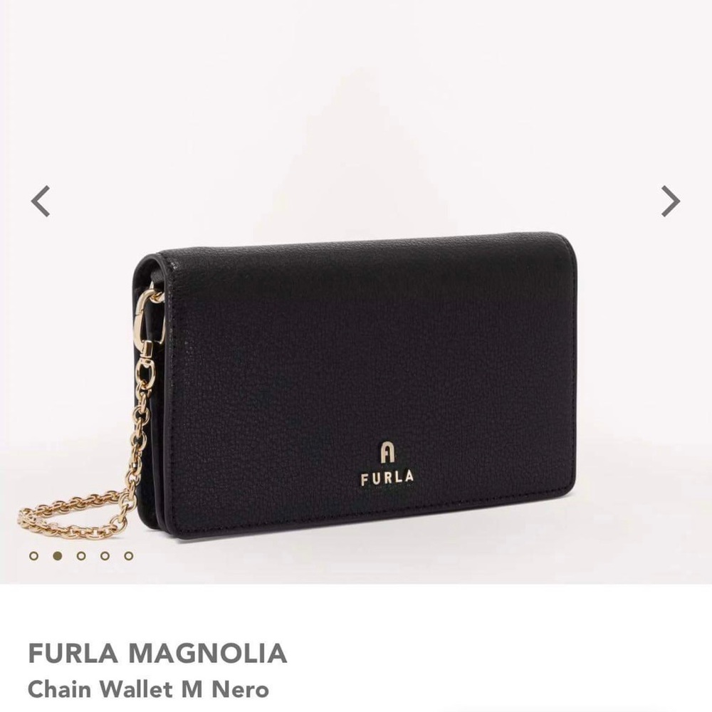 FURLA MAGNOLIA Chain Wallet M Nero